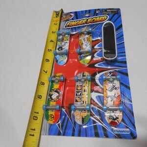 NEW Team Power Lot of 6 Mini FingerBoard Skateboards ages 3+ Stocking Stuffer 🎁